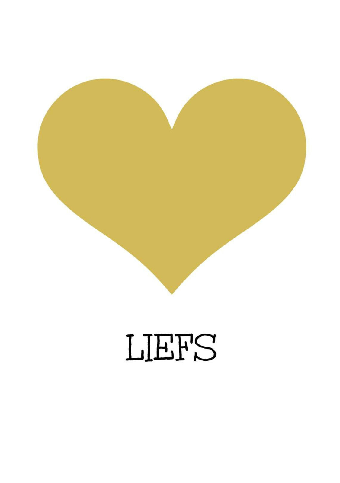 Wenskaart liefs