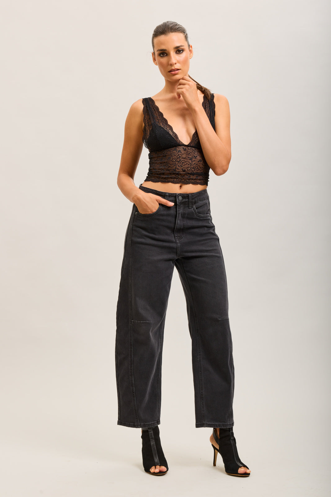 Broek Nola – donker grijs  Balloon Fit Toxik