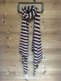Sjaal Amara – Bordeaux /Taupe