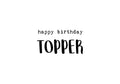 Wenskaart happy birthday topper