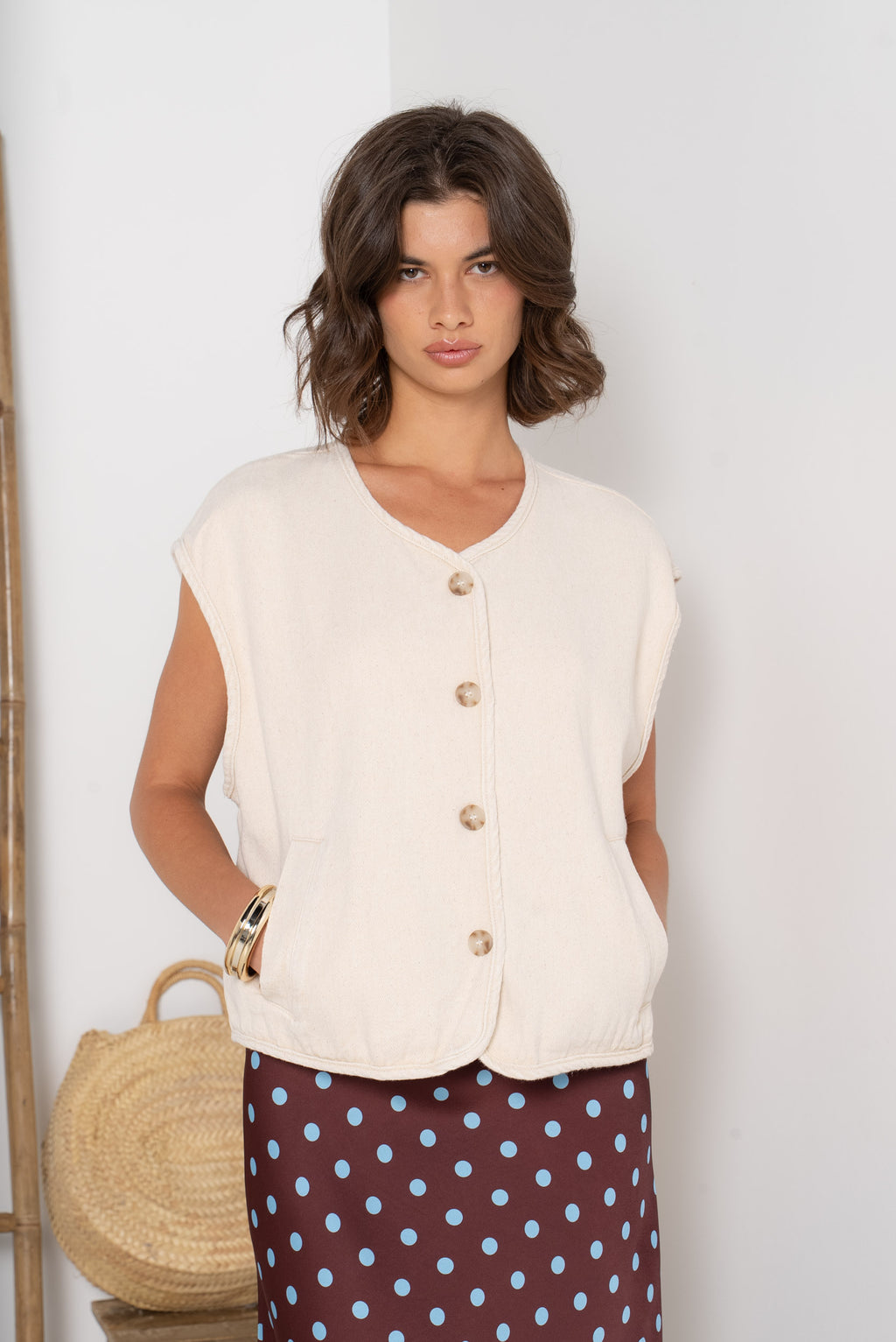 Gillet  Jeanne beige