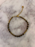 Armbandje Noëlle – Bruin &amp; Goud