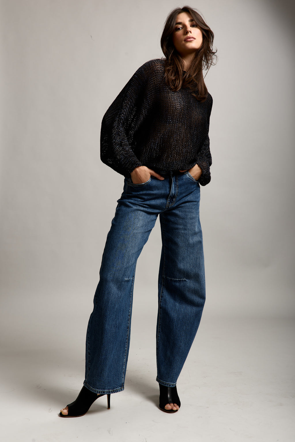 Jeans Toxik Billie baloon iets langer  donkerder