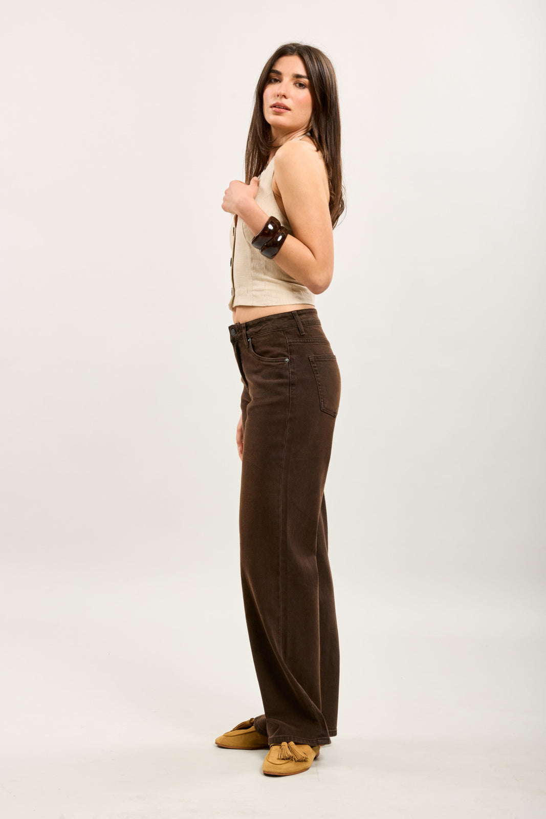 Jeans Toxik Chloé – Low Waist Brown