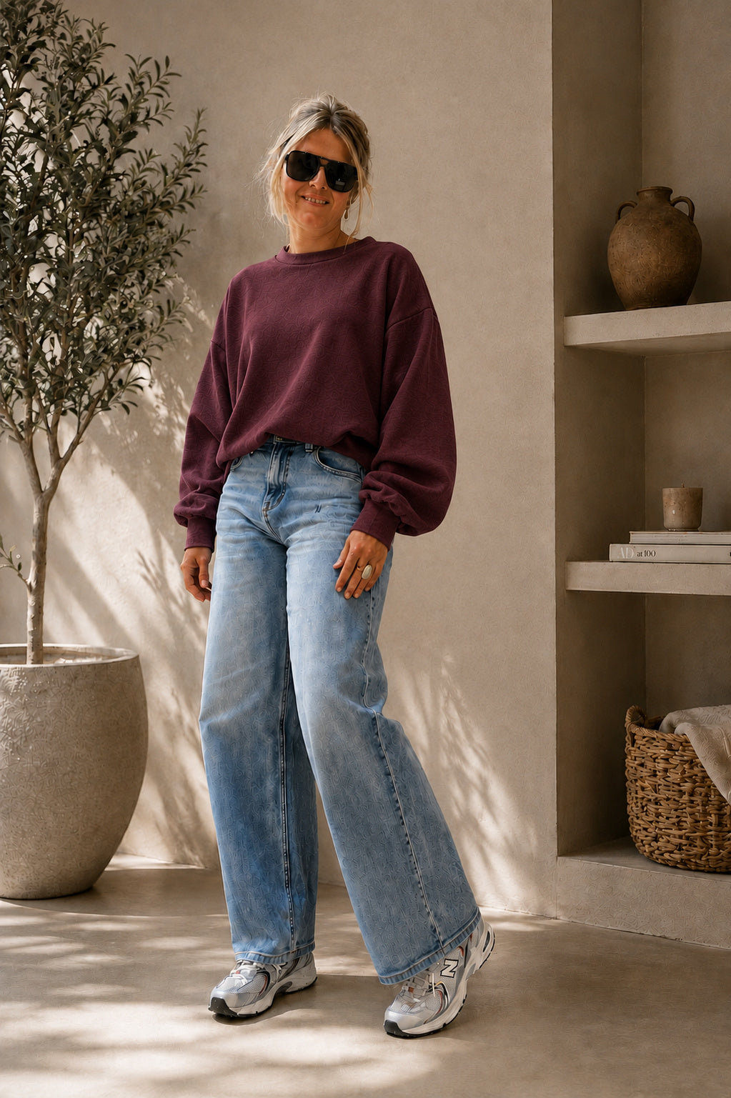 Sweater Odette TU bordeaux